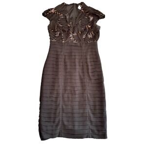 strapless open back dress Tadashi Shoji main image 1